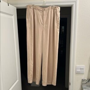 Madewell Beige Buttoned Pants
